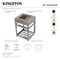 Fauceture KVSP2522A0 25" Stainless Steel Sink W/ Steel Console Sink Base, / Black KVSP2522A0 - alternate 2